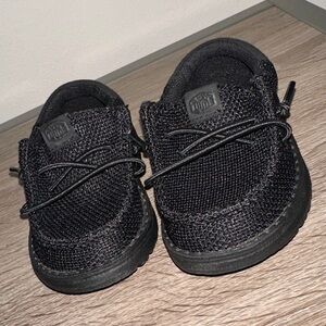 Hey Dude Kids Black Moccasins